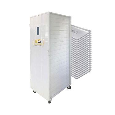 Imagem de Kit - Armário Crescimento 20 Níveis 58x70 Ac20 + 20 Assadeiras Formas Alumínio Padaria Confeitaria