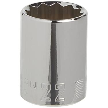 Imagem de CRAFTSMAN Soquete raso, métrico, unidade de 1,27 cm, 22 mm, 12 pontos (CMMT44239)