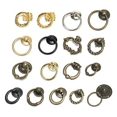 Imagem de Móveis Antigos Handles Gaveta Armário De Porta Botões Puxa Decoração Retro YYDFPIIA (Color : 13)