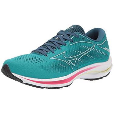 Imagem de Mizuno Tênis de corrida feminino Wave Rider 25, Azul lago, água transparente, 7