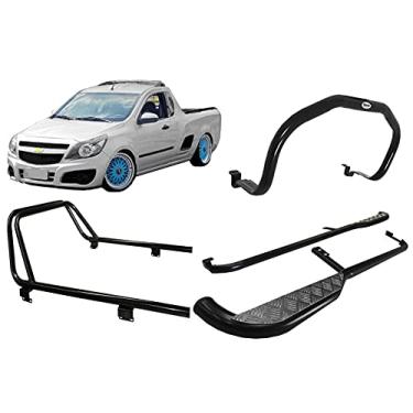 Imagem de KIT QUEBRA MATO+ESTRIBO+SANTO ANTONIO PICK-UP MONTANA PRETO