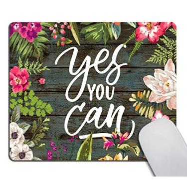 Imagem de Mouse pad coordenador de caos com citação suave, acessórios de mesa, mouse pad com citação, decoração de escritório, almofada de mouse floral de aquarela, materiais de escritório, Gm-230, 9.5*7.9 Inch