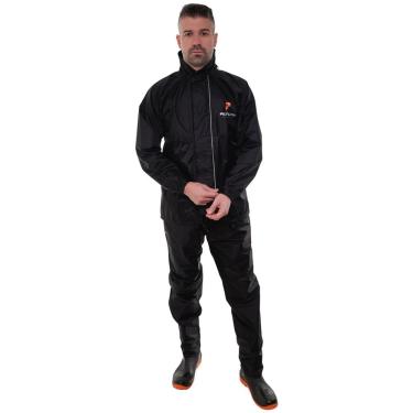 Imagem de Capa De Chuva Conjunto Nylon Full Masculino Preto Pioneira