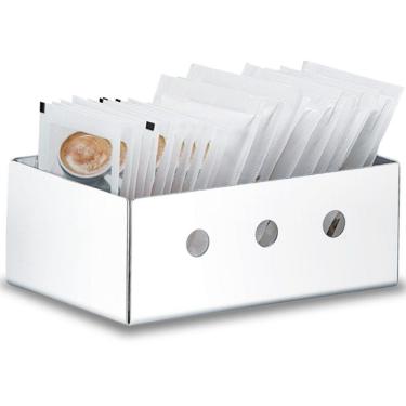 Imagem de Porta Sachês de Açúcar e Adoçante Parma Aço Inox 1575/100 - Brinox - Prata