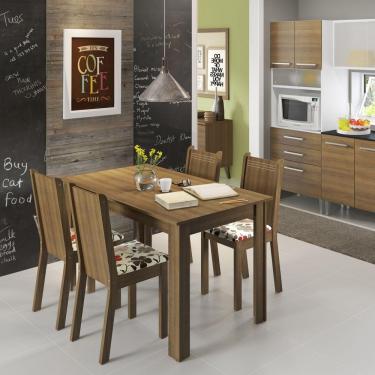 Imagem de Sala de Jantar Rosie - Conjunto de Mesa com 4 Cadeiras 4509/4470