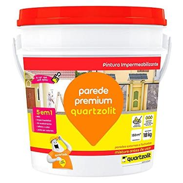 Imagem de IMPERMEABILIZANTE PAREDE PREMIUM BRANCO QUARTZOLIT 18KG