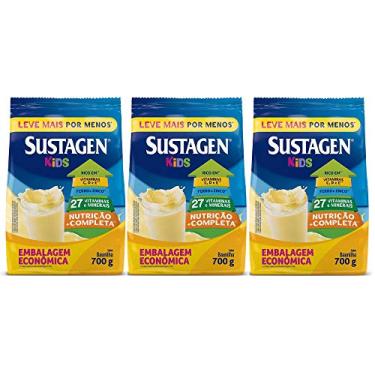 Imagem de Kit 3x700g Sustagen Kids Complemento Alimentar Baunilha