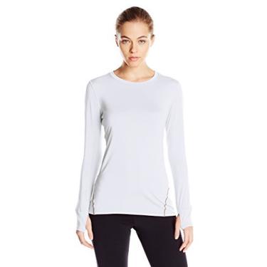 Imagem de Tommie Copper Women's Performance Rhythm Long Sleeve Crew Shirt, White, Small