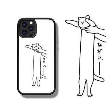 Imagem de Capa de telefone de silicone animal dos desenhos animados gatinho para iPhone 13 11 12 Pro Max 7 8 Plus X XS XR SE 2020 Capa macia antiderrapante, A, para iphone 11