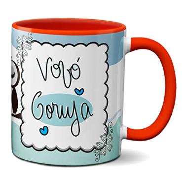 Imagem de Caneca Dia Dos Avós Corujinhas Vovó Coruja Fofa (Vermelha)