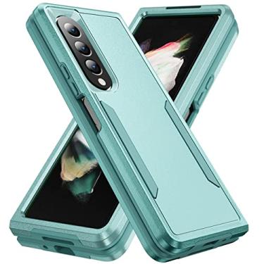 Imagem de Capa dobrável de proteção dura fosca para Samsung Galaxy Z Fold 4 5G Fold4 Zfold4 Capa anti-choque para Samsung Z Fold 4 Capas, verde, para Samsung Z Fold 4
