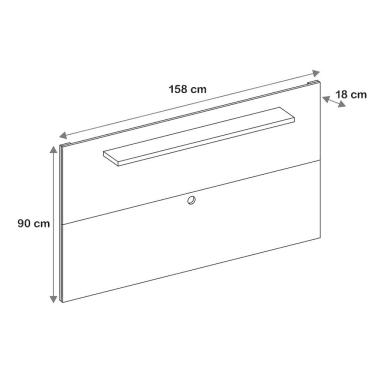 Imagem de Conjunto Sala Rack Adria Painel Esmeralda Pés Madeira Maciça