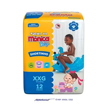 Imagem de Fralda Turma da Mônica Baby Shortinho Jumbinho XXG 12 Unidades