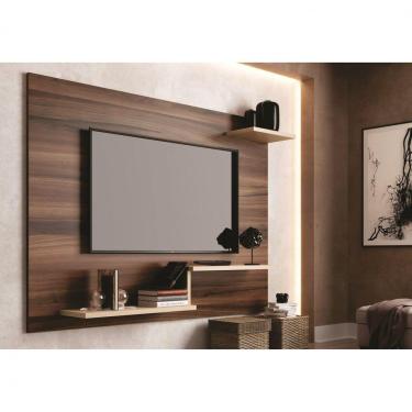 Imagem de Painel para TV até 42 Polegadas com Prateleira Denver J Carvalho Nogueira/Off White