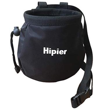 Imagem de HipierFx Bolsa de giz de escalada com bolso de cinto com zíper e alça ajustável para levantamento de peso e levantamento de peso e levantamento de peso para academia, treino, levantamento