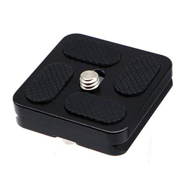 Imagem de Placa QR universal de liberação rápida de 40 mm HITHUT PU-40 com parafuso de anel em D para câmera DSLR de cabeça de monopé de tripé, compatível com Arca-Swiss