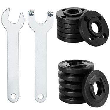Imagem de Chave inglesa de moedor angular 16 peças, porcas de flange de moedor angular com chave inglesa, reposição de flange de moedor angular para Makita, Ryobi, Dewalt, Milwaukee, Craftsman
