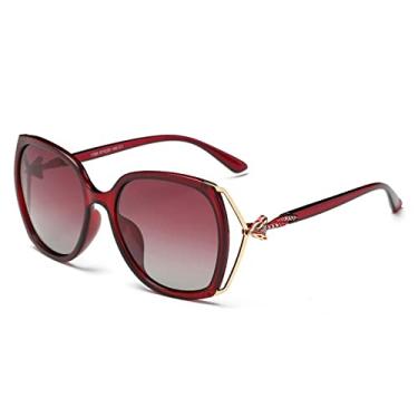 Imagem de Decoração Moda Luxo Óculos de Sol Feminino Designer Óculos de Sol Feminino Metal Vintage De Sol Feminino, Vinho C02, Sem Estojo