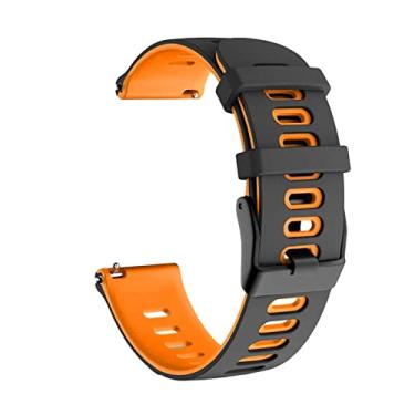 Imagem de GANYUU Pulseira de tiras de silicone para Amazfit GTS3/GTS2 Mini/GTR 42/47mm para Huawei GT/GT2/3 Pro/2e pulseira de relógio para Garmin Venu 2 Plus 20/22mm (cor: cor J, tamanho: 20mm universal)