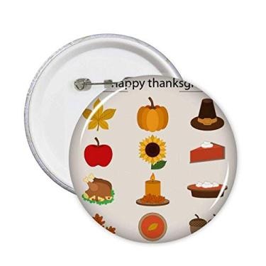 Imagem de Decoração de 5 peças com estampa de comida Happy Thanksgiving Day