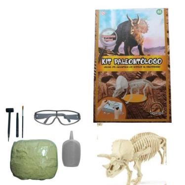 Imagem de Brinquedo Kit Paleontólogo Arqueologia Dinossauros Fóssil Infantil Esc