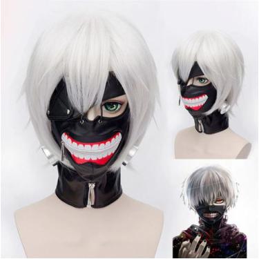 Imagem de Máscara Tokyo Ghoul Preta Com Boca Cosplay Anime Kaneki Ken - Novo