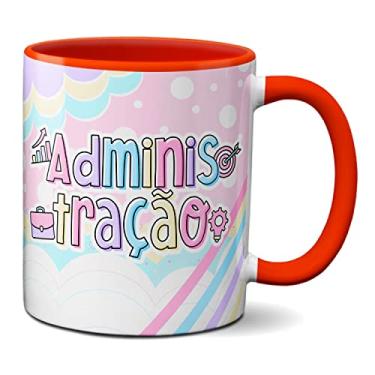 Imagem de Caneca Administração Criativa Fofa Administradora Profissão (Vermelha)