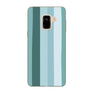 Imagem de Capa Case Capinha Samsung Galaxy A8 2018 Arco Iris Verde Água - Showca