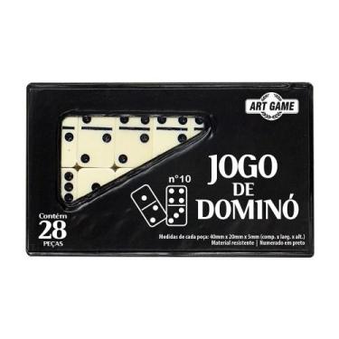 Jogo De Dominó Colorido 28 Peças 6 Cores Lata Double Six com o Melhor Preço  é no Zoom