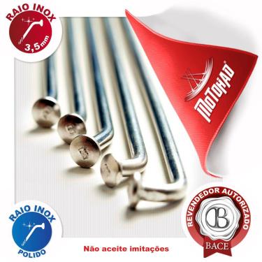 Imagem de Jogo de Raio Inox Bace XR-200 Motard Diant. 3,5mm