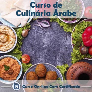 Imagem de Curso online em videoaula sobre Culinária Árabe com Certificado + 2 brindes