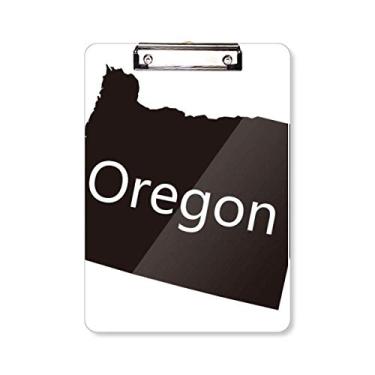 Imagem de Oregon – Placa de apoio para pasta de mapa dos Estados Unidos da América A4