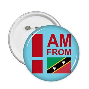 Imagem de Emblema I Am from Saint Kitts Nevis Pin Emblema Acessório Decoração 5 peças