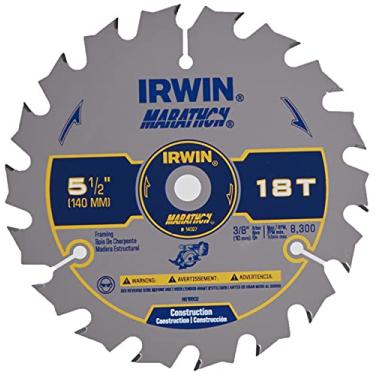 Imagem de IRWIN Tools Marathon Lâmina de serra circular sem fio de carboneto, 13,5 cm, 18T, 1,60 cm Kerf (14027)