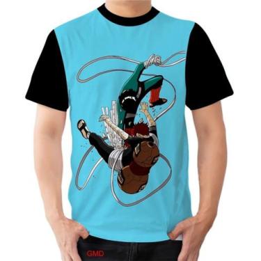 Imagem de Camisa Camiseta Rock Lee Vs X1 Gaara Lotus Primária Ninjas - Estilo Vi