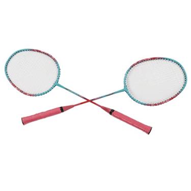 Imagem de Raquete de Badminton Armação de Liga de Ferro Dupla Raquetes de Badminton para Iniciantes