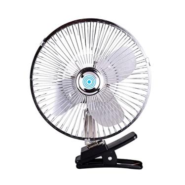 Imagem de Bothyi Ventilador de clipe para carro, ventilador de mesa pessoal, refrigerador de ar portátil giratório, ventilador para de acampamento, 8 polegadas 24V