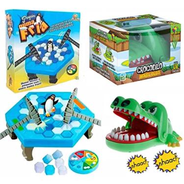 Brinquedo Crocodilo Morde Dedo Kit Brinquedos Criança 3 anos Infantil  Jacare Dente Dentista Presente Para Criança Menino Menina + Cilindro Mágico  Latinha Mágica Jogos Infantis Brinquedos Educativos