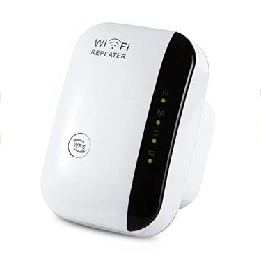 Imagem de Chusui Amplificador de sinal WiFi repetidor sem fio 300M WiFi Enhancer Extensor de alcance WiFi para home office EU Plug CL