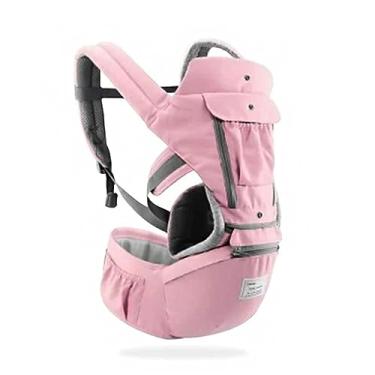 Imagem de Mochila Canguru Maternidade Bebê Bolsa Carregar Conforto Suporte Criança Costas Baby Passeio (Rosa)