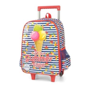 Imagem de Mochila Infantil Com Rodinha Up4You Sorvete Gd Vm
