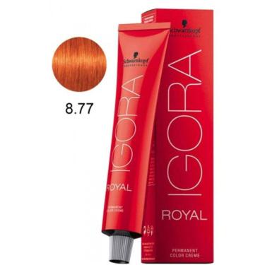 Imagem de Coloração Igora Royal 60g - 8-77 Louro Claro Cobre Extra