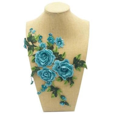 Imagem de Operitacx apliques de flores apliques de costura ferro em roupas DIY Patch de roupas Decoração de roupas remendos de costura remendos para roupas fragmento decorar flores de carro