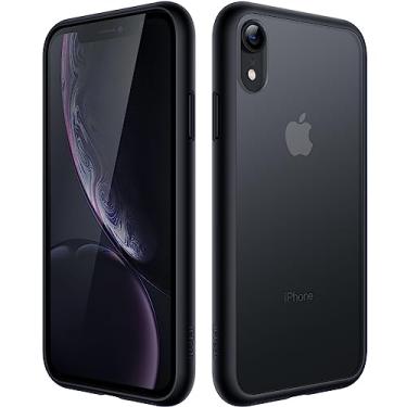Imagem de JETech Capa Fosca para iPhone XR 6,1 Polegadas, Case Proteção Contra Quedas de Grau Militar à Prova de Choque, Capinha Traseira Translúcida Fosca para Telefone, Anti-Impressão Digital (Preto)