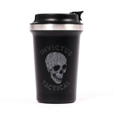 Imagem de Copo Térmico Racon Skull 350ml Com Tampa Camping Invictus