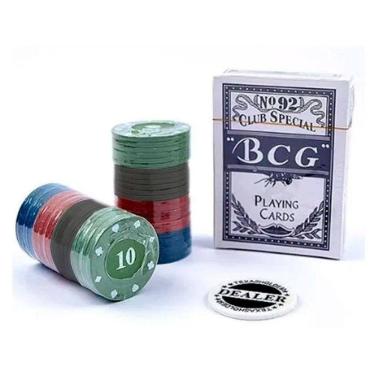 Imagem de Kit De Poker Completo 54 Cartas E 48 Fichas