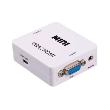 Imagem de Conversor VGA Para HDMI Com Saída De Áudio Shinka