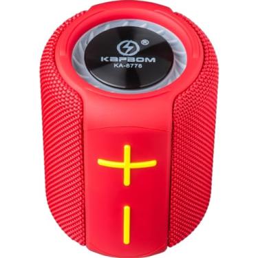 Imagem de Caixa De Som Bluetooth Prova Dàgua USB 5.0 Bateria De Longa Duracao Potente (vermelho)