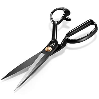 Imagem de Fabric Scissors 10 Inch Sewing Dressmaking Scissors Professional Razor Sharp for Tailoring Leather Raw Materials - Japan High Carbon Steel Tailor Shears(Right-Handed)
