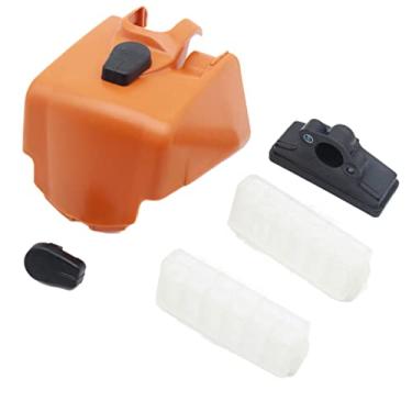 Imagem de Kit de substituição de filtro de ar de motosserra compatível com Stihl MS210 MS230 MS250 - Inclui tampa, junta e cabeça - Substitui 1123 140 1902, 1123 124 3505, 1123 120 1623
